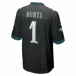 Men's Philadelphia Eagles Jalen Hurts Nike Black Game Jersey -NFL fanshirt Shop mens nike jalen hurts black philadelphia eagles game jersey pi4357000 altimages ff 4357465 8f56fa840b1d766f6baaalt3 full