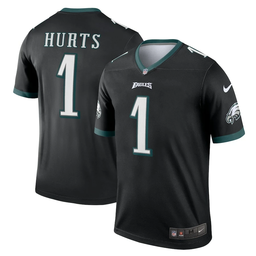 Men's Philadelphia Eagles Jalen Hurts Nike Black Legend Jersey 4 Men's Philadelphia Eagles Jalen Hurts Nike Black Legend Jersey – Bild 2