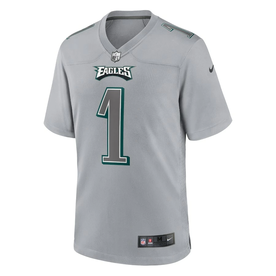 Men's Philadelphia Eagles Jalen Hurts Nike Gray Atmosphere Fashion Game Jersey 5 Men's Philadelphia Eagles Jalen Hurts Nike Gray Atmosphere Fashion Game Jersey – Bild 3