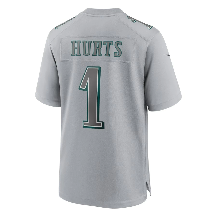 Men's Philadelphia Eagles Jalen Hurts Nike Gray Atmosphere Fashion Game Jersey 6 Men's Philadelphia Eagles Jalen Hurts Nike Gray Atmosphere Fashion Game Jersey – Bild 4