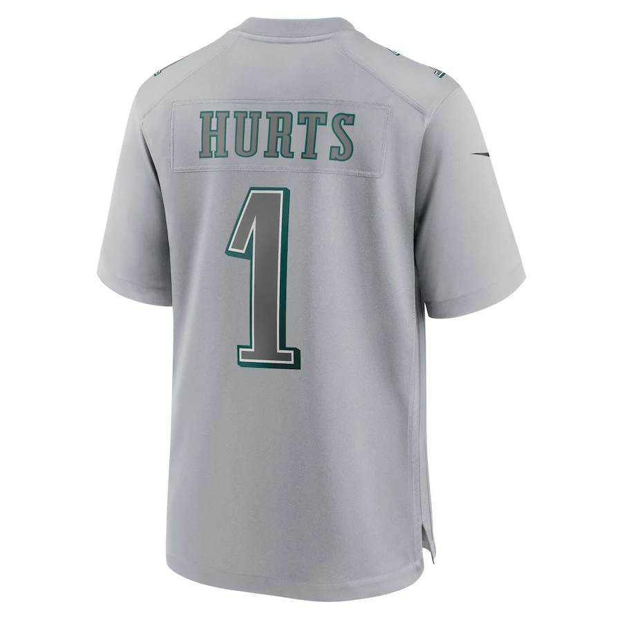 Men's Philadelphia Eagles Jalen Hurts Nike Gray Super Bowl LVII Patch Atmosphere Fashion Game Jersey 6 Men's Philadelphia Eagles Jalen Hurts Nike Gray Super Bowl LVII Patch Atmosphere Fashion Game Jersey – Bild 4