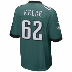 Men's Philadelphia Eagles Jason Kelce Nike Green Game Player Jersey -NFL fanshirt Shop mens nike jason kelce green philadelphia eagles game player jersey pi1977000 altimages ff 1977342alt3 full