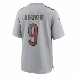 Men's Cincinnati Bengals Joe Burrow Nike Gray Atmosphere Fashion Game Jersey -NFL fanshirt Shop mens nike joe burrow gray cincinnati bengals atmosphere fashion game jersey pi4570000 altimages ff 4570065 0d1af161b2e211b6d28calt3 full