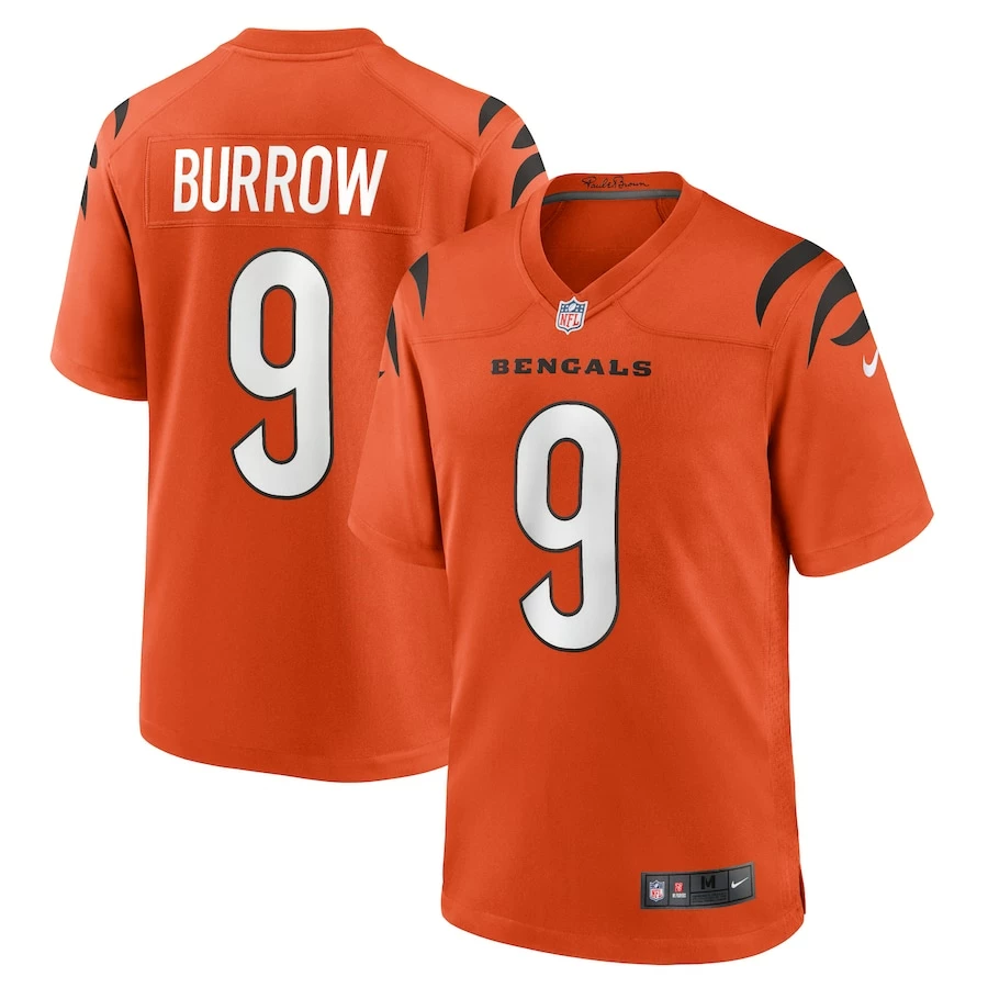 Men's Cincinnati Bengals Joe Burrow Nike Orange Alternate Game Jersey 4 Men's Cincinnati Bengals Joe Burrow Nike Orange Alternate Game Jersey – Bild 2