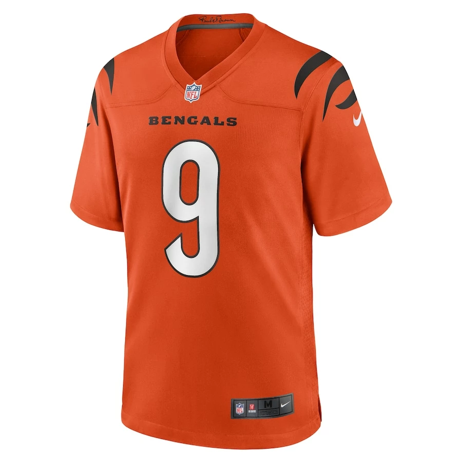 Men's Cincinnati Bengals Joe Burrow Nike Orange Alternate Game Jersey 5 Men's Cincinnati Bengals Joe Burrow Nike Orange Alternate Game Jersey – Bild 3
