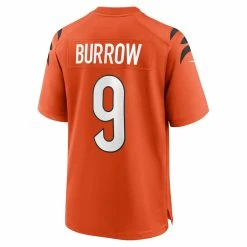 Men's Cincinnati Bengals Joe Burrow Nike Orange Game Jersey -NFL fanshirt Shop mens nike joe burrow orange cincinnati bengals game jersey pi4599000 altimages ff 4599495 b91eff099be38604efc8alt3 full