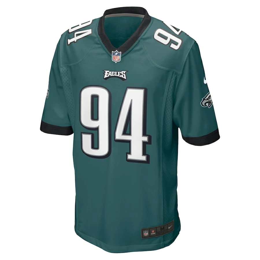 Men's Philadelphia Eagles Josh Sweat Nike Midnight Green Game Jersey 5 Men's Philadelphia Eagles Josh Sweat Nike Midnight Green Game Jersey – Bild 3
