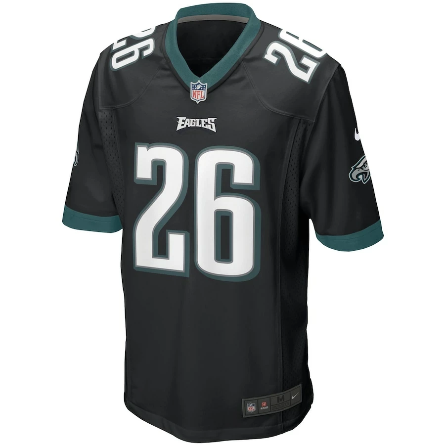 Men's Philadelphia Eagles Miles Sanders Nike Black Game Jersey 5 Men's Philadelphia Eagles Miles Sanders Nike Black Game Jersey – Bild 3