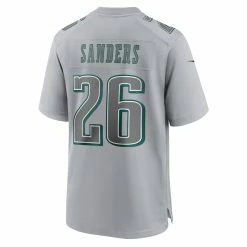 Men's Philadelphia Eagles Miles Sanders Nike Gray Super Bowl LVII Patch Atmosphere Fashion Game Jersey -NFL fanshirt Shop mens nike miles sanders gray philadelphia eagles super bowl lvii patch atmosphere fashion game jersey pi5302000 altimages ff 5302211 f58bfbec1f23a6bd48c9alt3 full
