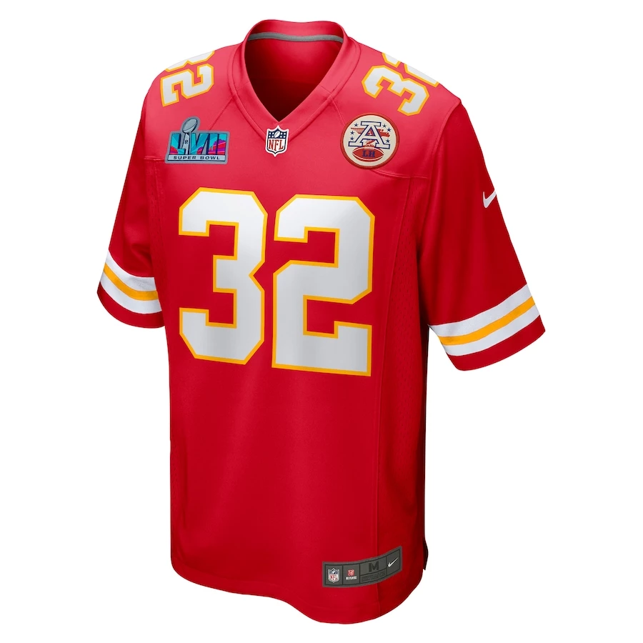 Men's Kansas City Chiefs Nick Bolton Nike Red Super Bowl LVII Patch Game Jersey 5 Men's Kansas City Chiefs Nick Bolton Nike Red Super Bowl LVII Patch Game Jersey – Bild 3