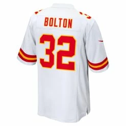 Men's Kansas City Chiefs Nick Bolton Nike White Away Game Player Jersey -NFL fanshirt Shop mens nike nick bolton white kansas city chiefs away game player jersey pi5200000 altimages ff 5200803 32b69910235012b0dca2alt3 full