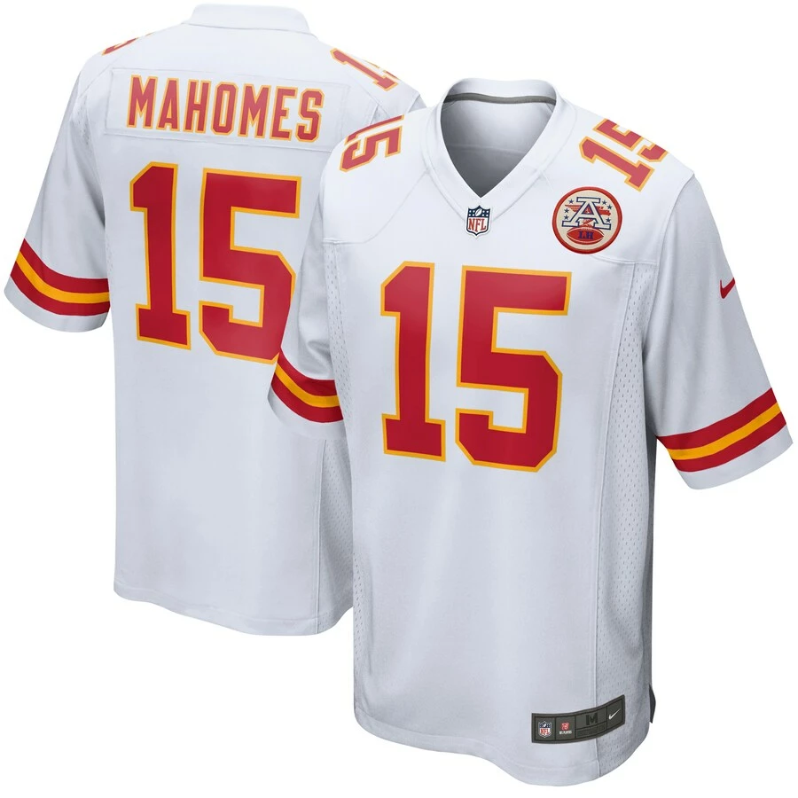 Men's Kansas City Chiefs Patrick Mahomes Nike White Game Jersey 3 Men's Kansas City Chiefs Patrick Mahomes Nike White Game Jersey