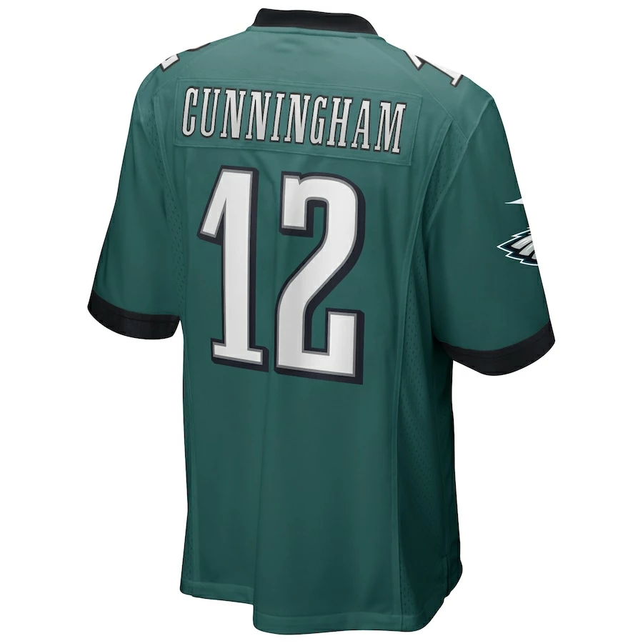 Men's Philadelphia Eagles Randall Cunningham Nike Midnight Green Game Retired Player Jersey 6 Men's Philadelphia Eagles Randall Cunningham Nike Midnight Green Game Retired Player Jersey – Bild 4