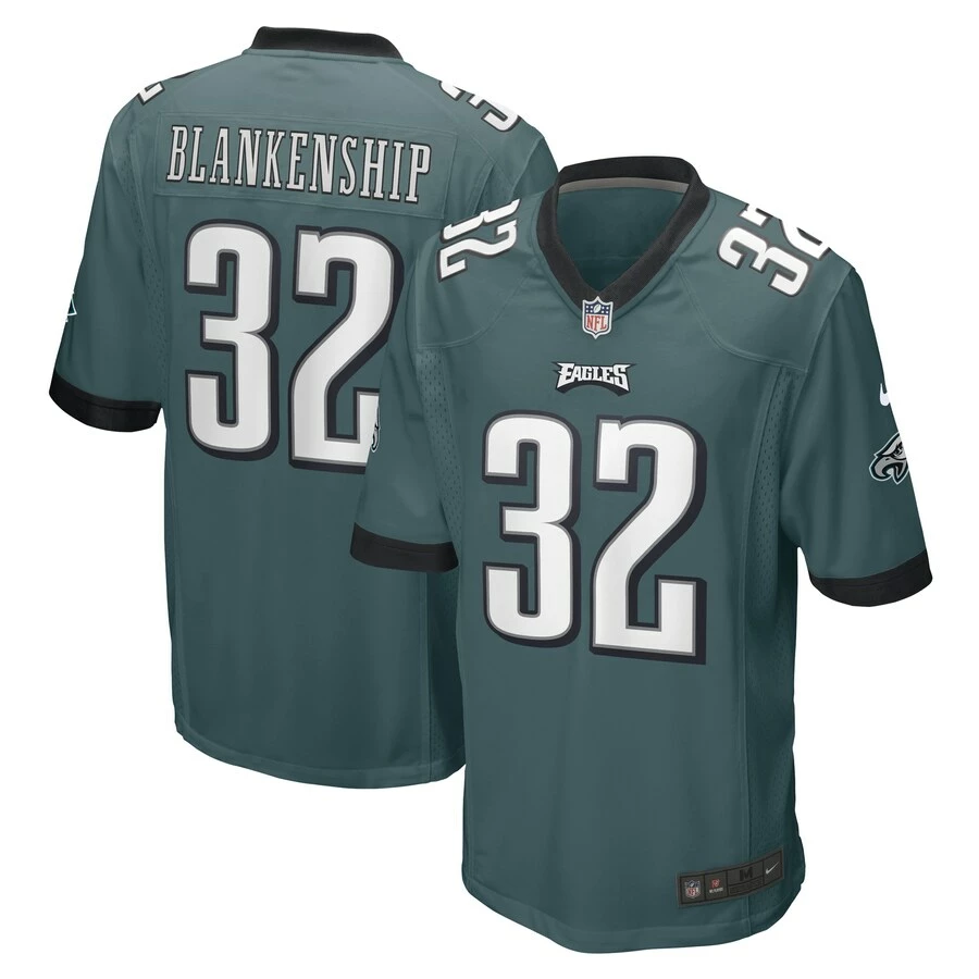 Men's Philadelphia Eagles Reed Blankenship Nike Midnight Green Game Player Jersey 3 Men's Philadelphia Eagles Reed Blankenship Nike Midnight Green Game Player Jersey