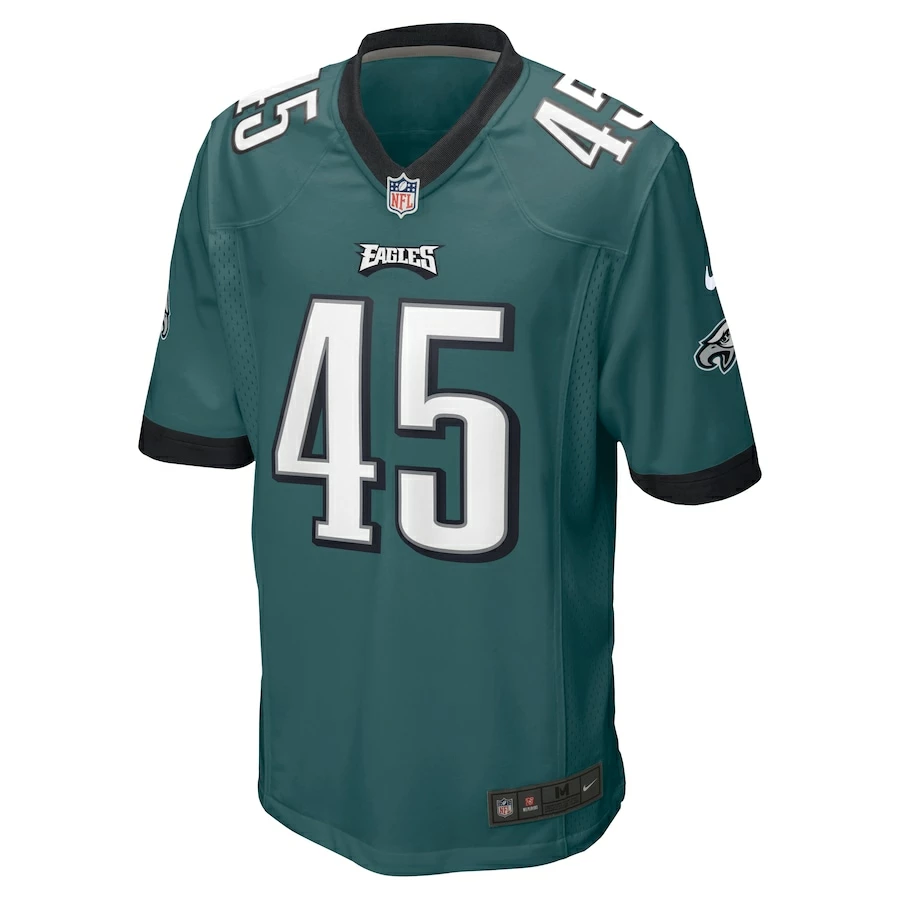 Men's Philadelphia Eagles Rick Lovato Nike Midnight Green Game Jersey 5 Men's Philadelphia Eagles Rick Lovato Nike Midnight Green Game Jersey – Bild 3