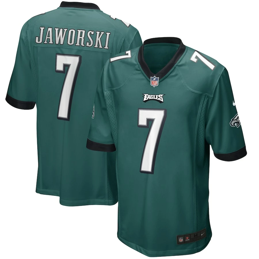 Men's Philadelphia Eagles Ron Jaworski Nike Midnight Green Game Retired Player Jersey 4 Men's Philadelphia Eagles Ron Jaworski Nike Midnight Green Game Retired Player Jersey – Bild 2