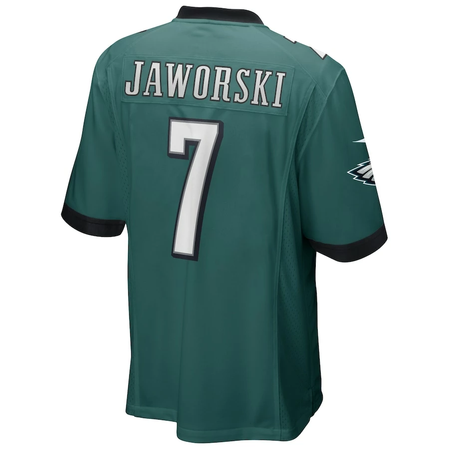 Men's Philadelphia Eagles Ron Jaworski Nike Midnight Green Game Retired Player Jersey 6 Men's Philadelphia Eagles Ron Jaworski Nike Midnight Green Game Retired Player Jersey – Bild 4