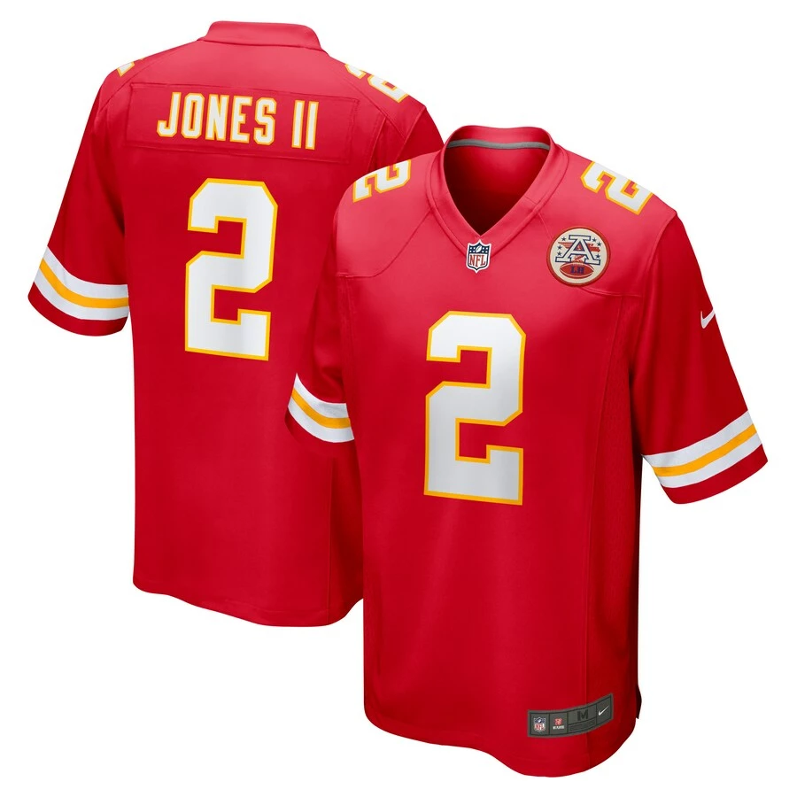 Men's Kansas City Chiefs Ronald Jones II Nike Red Game Jersey 3 Men's Kansas City Chiefs Ronald Jones II Nike Red Game Jersey