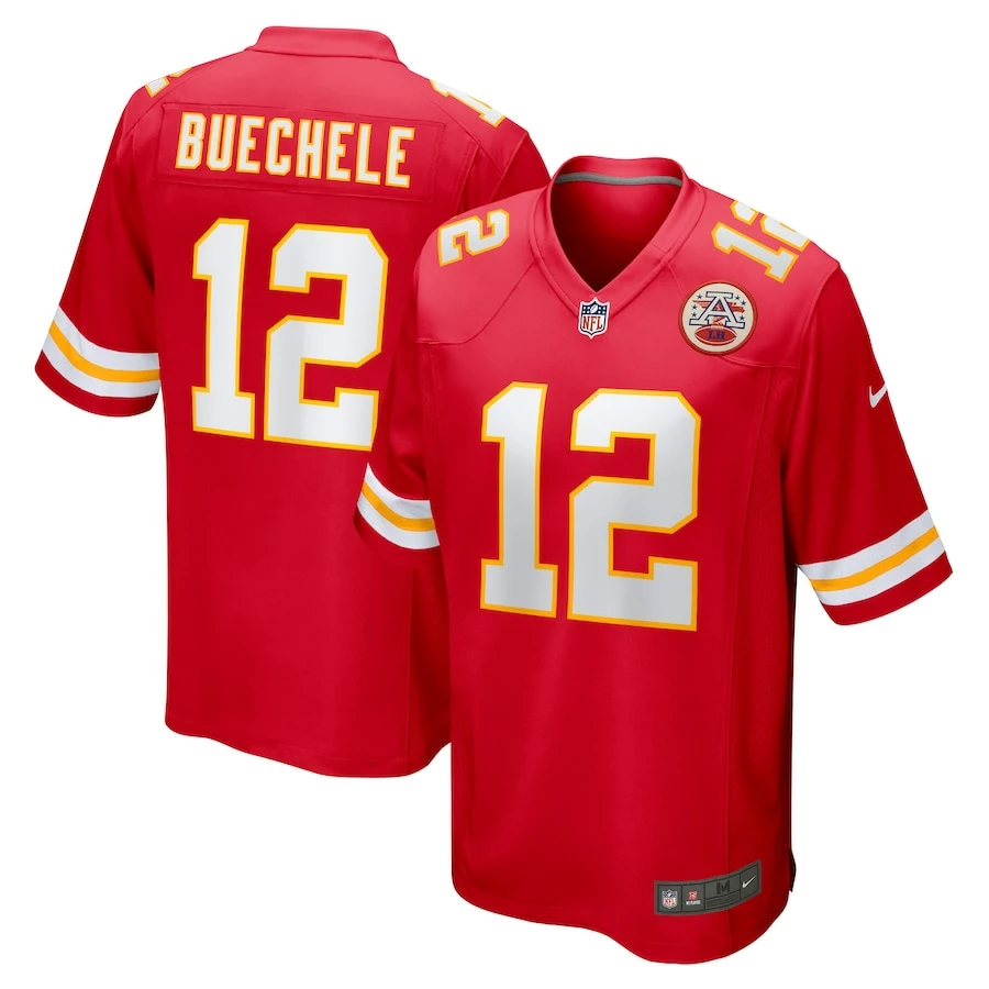Men's Kansas City Chiefs Shane Buechele Nike Red Game Player Jersey 4 Men's Kansas City Chiefs Shane Buechele Nike Red Game Player Jersey – Bild 2