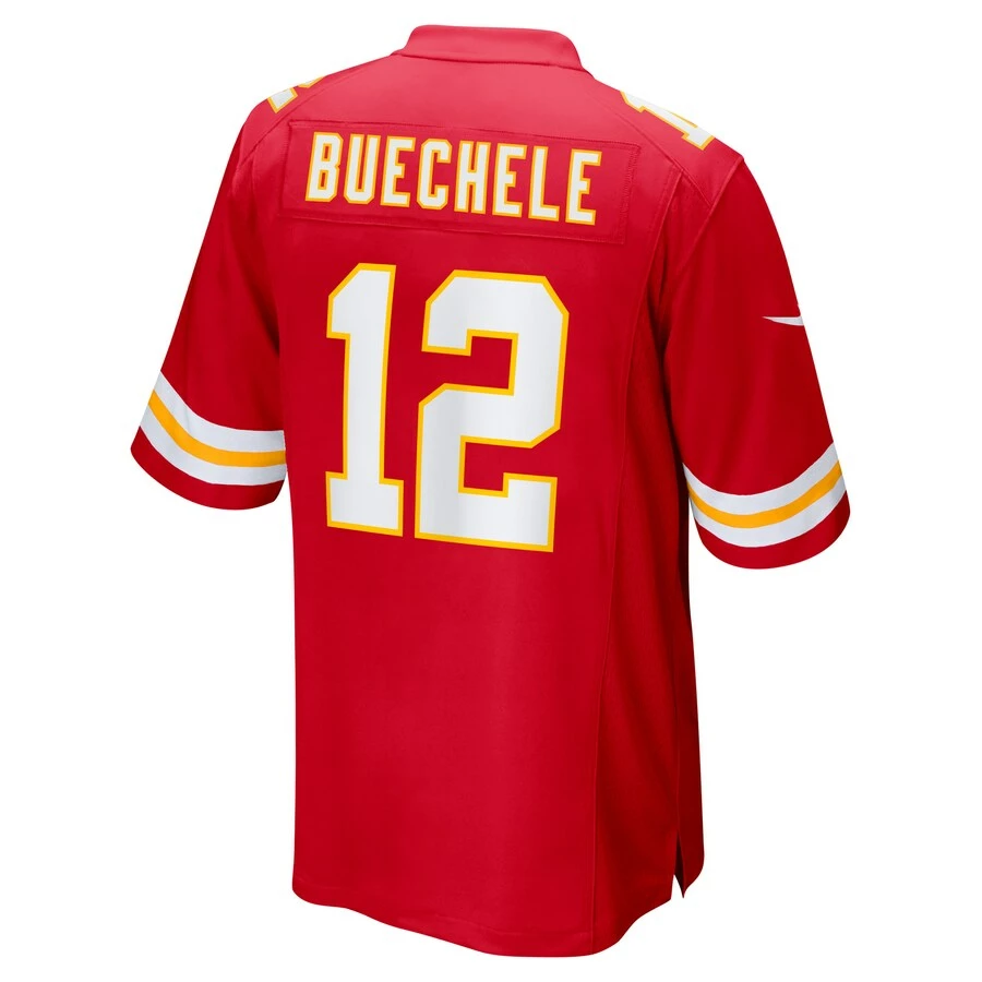 Men's Kansas City Chiefs Shane Buechele Nike Red Game Player Jersey 6 Men's Kansas City Chiefs Shane Buechele Nike Red Game Player Jersey – Bild 4