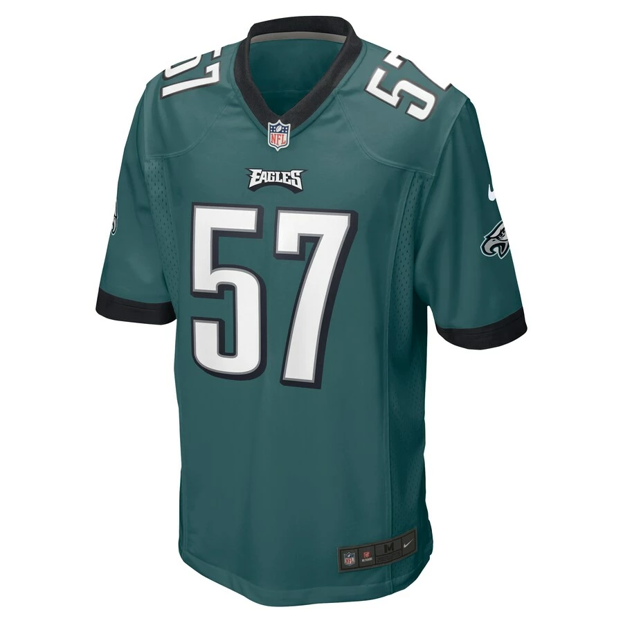 Men's Philadelphia Eagles T.J. Edwards Nike Midnight Green Game Jersey 5 Men's Philadelphia Eagles T.J. Edwards Nike Midnight Green Game Jersey – Bild 3