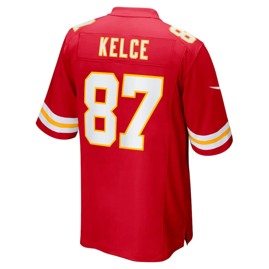 Men's Kansas City Chiefs Travis Kelce Nike Red Super Bowl LVII Patch Game Jersey 6 Men's Kansas City Chiefs Travis Kelce Nike Red Super Bowl LVII Patch Game Jersey – Bild 4