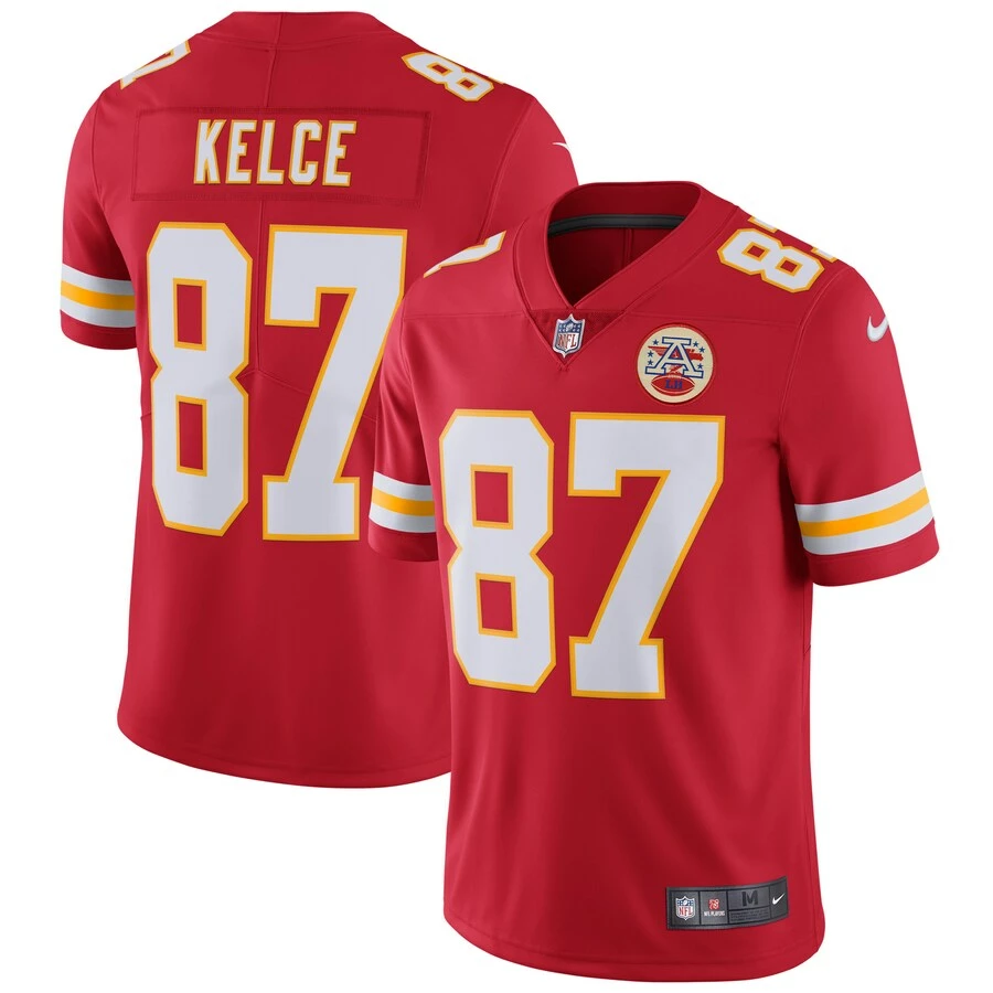 Men's Kansas City Chiefs Travis Kelce Nike Red Vapor Untouchable Limited Player Jersey 3 Men's Kansas City Chiefs Travis Kelce Nike Red Vapor Untouchable Limited Player Jersey