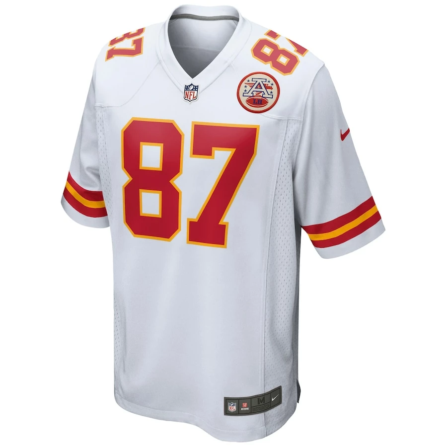 Men's Kansas City Chiefs Travis Kelce Nike White Game Jersey 5 Men's Kansas City Chiefs Travis Kelce Nike White Game Jersey – Bild 3