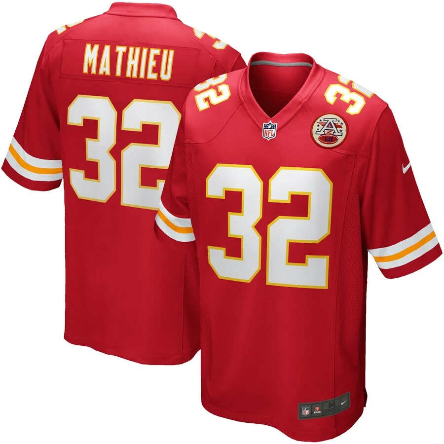 Men's Kansas City Chiefs Tyrann Mathieu Nike Red Game Player Jersey 3 Men's Kansas City Chiefs Tyrann Mathieu Nike Red Game Player Jersey
