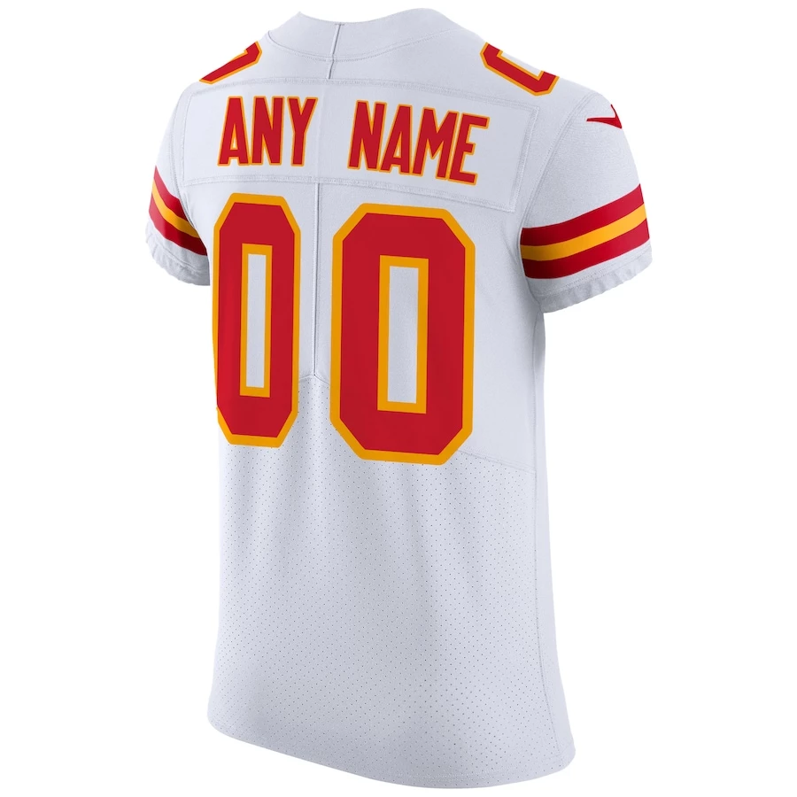 Men's Kansas City Chiefs Nike White Vapor Untouchable Elite Custom Jersey 6 Men's Kansas City Chiefs Nike White Vapor Untouchable Elite Custom Jersey – Bild 4