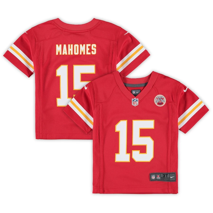 Toddler Kansas City Chiefs Patrick Mahomes Nike Red Game Jersey 3 Toddler Kansas City Chiefs Patrick Mahomes Nike Red Game Jersey
