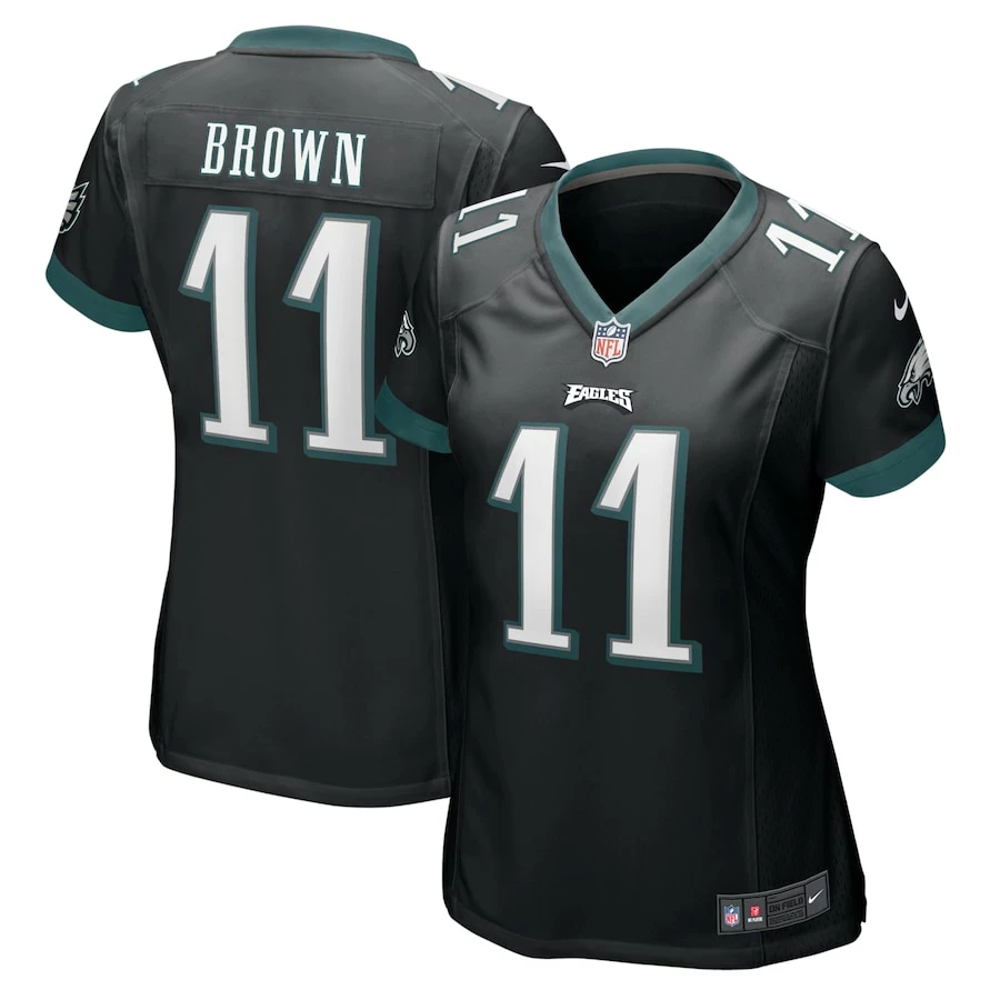 Women's Philadelphia Eagles A.J. Brown Nike Black Player Game Jersey 4 Women's Philadelphia Eagles A.J. Brown Nike Black Player Game Jersey – Bild 2