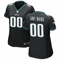 Women's Nike Black Philadelphia Eagles Alternate Custom Game Jersey