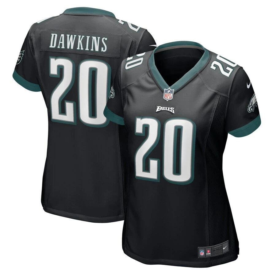 Women's Philadelphia Eagles Brian Dawkins Nike Black Retired Player Jersey 3 Women's Philadelphia Eagles Brian Dawkins Nike Black Retired Player Jersey