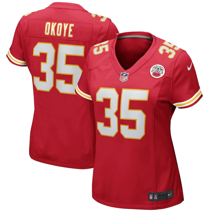 Women's Kansas City Chiefs Christian Okoye Nike Red Game Retired Player Jersey 4 Women's Kansas City Chiefs Christian Okoye Nike Red Game Retired Player Jersey – Bild 2