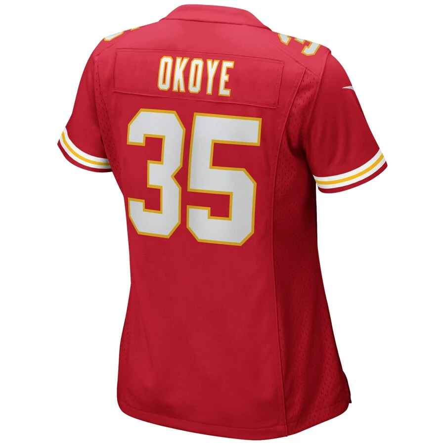 Women's Kansas City Chiefs Christian Okoye Nike Red Game Retired Player Jersey 6 Women's Kansas City Chiefs Christian Okoye Nike Red Game Retired Player Jersey – Bild 4