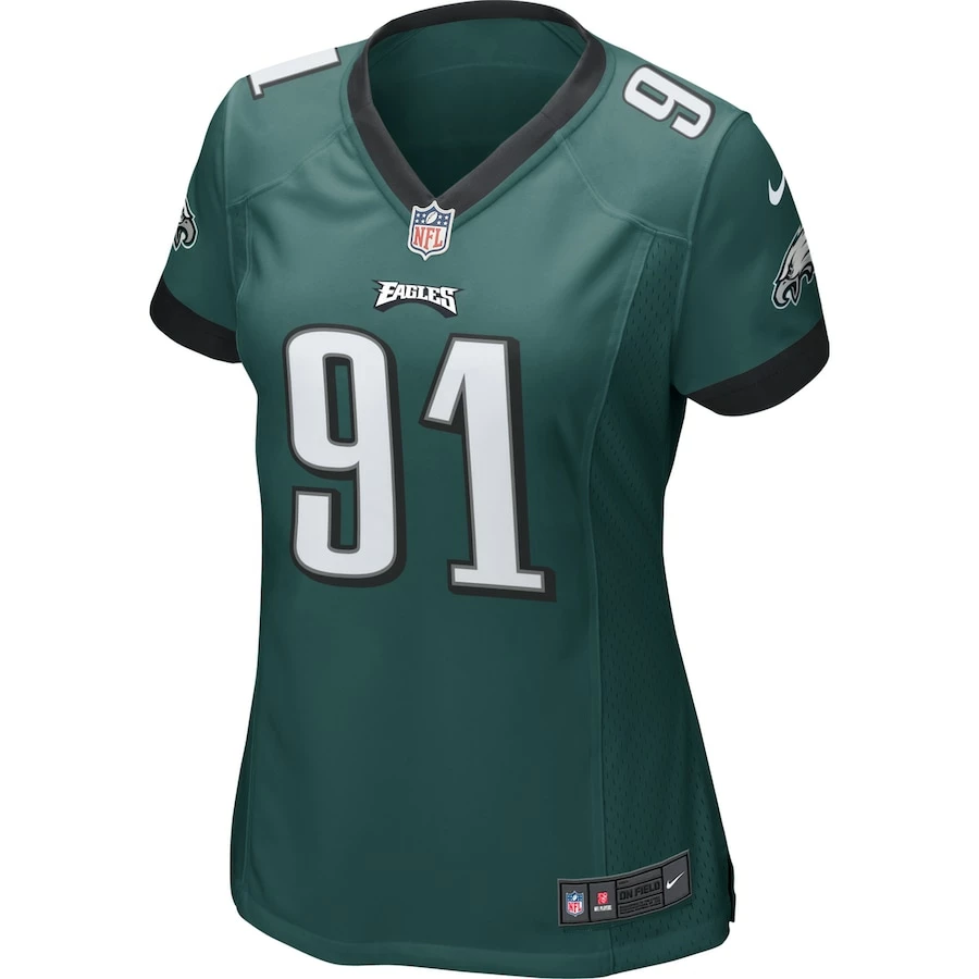 Women's Philadelphia Eagles Fletcher Cox Nike Green Game Jersey 5 Women's Philadelphia Eagles Fletcher Cox Nike Green Game Jersey – Bild 3