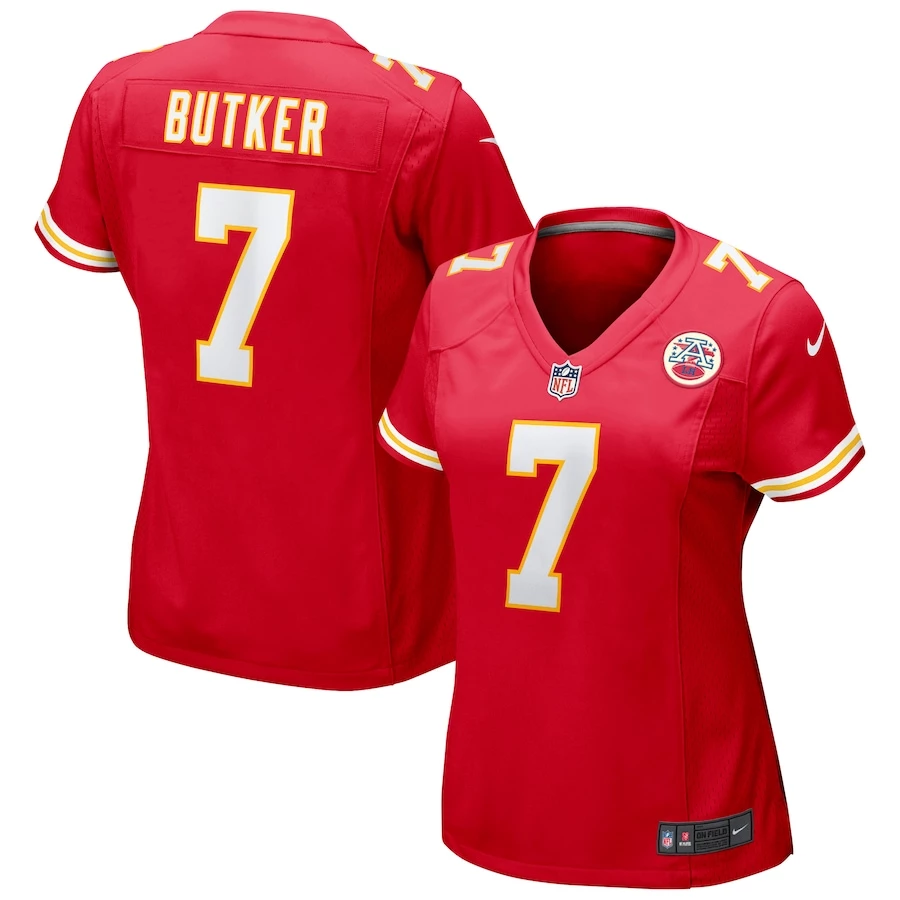 Women's Kansas City Chiefs Harrison Butker Nike Red Game Jersey 4 Women's Kansas City Chiefs Harrison Butker Nike Red Game Jersey – Bild 2