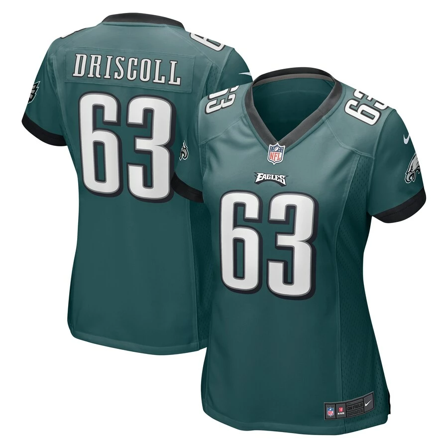 Women's Philadelphia Eagles Jack Driscoll Nike Midnight Green Game Jersey 3 Women's Philadelphia Eagles Jack Driscoll Nike Midnight Green Game Jersey