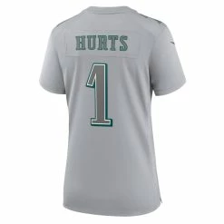 Women's Philadelphia Eagles Jalen Hurts Nike Gray Atmosphere Fashion Game Jersey -NFL fanshirt Shop womens nike jalen hurts gray philadelphia eagles atmosphere fashion game jersey pi4567000 altimages ff 4567982 4656346e0418c68c898dalt3 full