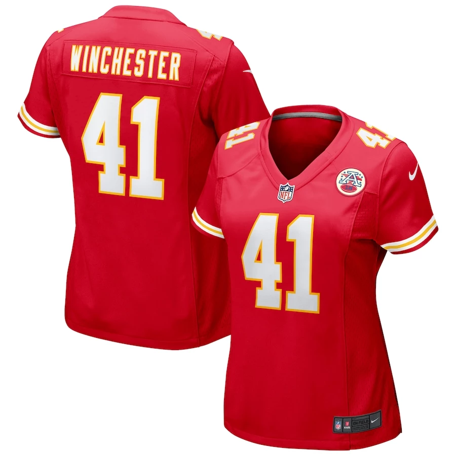 Women's Kansas City Chiefs James Winchester Nike Red Game Jersey 4 Women's Kansas City Chiefs James Winchester Nike Red Game Jersey – Bild 2