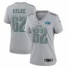 Women's Philadelphia Eagles Jason Kelce Nike Gray Super Bowl LVII Patch Atmosphere Fashion Game Jersey 2 Women's Philadelphia Eagles Jason Kelce Nike Gray Super Bowl LVII Patch Atmosphere Fashion Game Jersey -NFL fanshirt Shop womens nike jason kelce gray philadelphia eagles super bowl lvii patch atmosphere fashion game jersey pi5305000 ff 5305601 24c183549f44b794f7e2 full