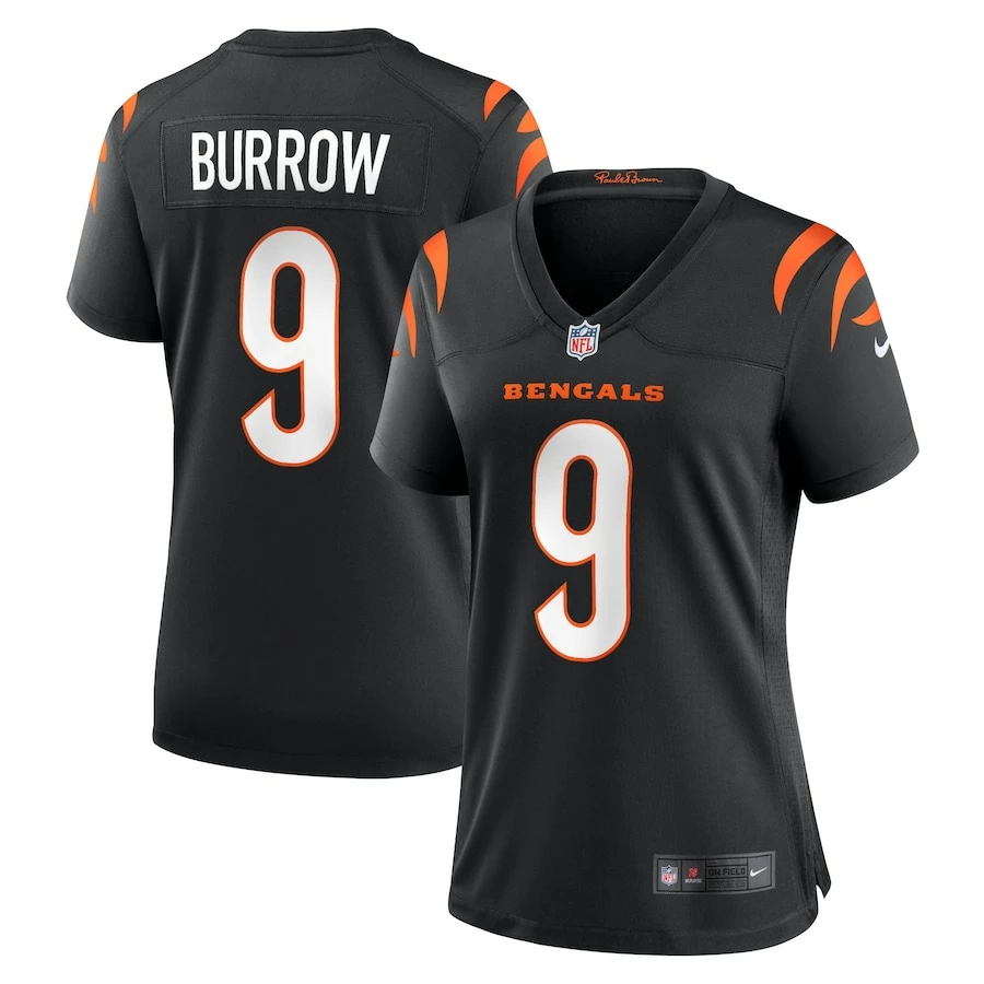 Women's Cincinnati Bengals Joe Burrow Nike Black Game Jersey 4 Women's Cincinnati Bengals Joe Burrow Nike Black Game Jersey – Bild 2