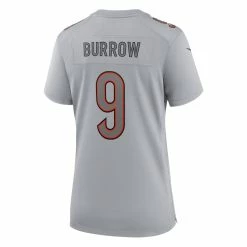 Women's Cincinnati Bengals Joe Burrow Nike Gray Atmosphere Fashion Game Jersey 8 Women's Cincinnati Bengals Joe Burrow Nike Gray Atmosphere Fashion Game Jersey -NFL fanshirt Shop womens nike joe burrow gray cincinnati bengals atmosphere fashion game jersey pi4568000 altimages ff 4568003 8af15df23d174ed78196alt3 full