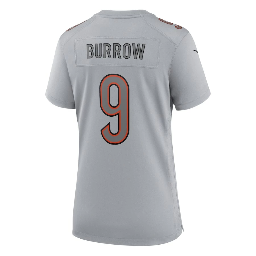 Women's Cincinnati Bengals Joe Burrow Nike Gray Atmosphere Fashion Game Jersey 5 Women's Cincinnati Bengals Joe Burrow Nike Gray Atmosphere Fashion Game Jersey – Bild 4