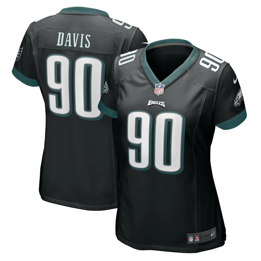 Women's Philadelphia Eagles Jordan Davis Nike Black Player Game Jersey 4 Women's Philadelphia Eagles Jordan Davis Nike Black Player Game Jersey – Bild 2
