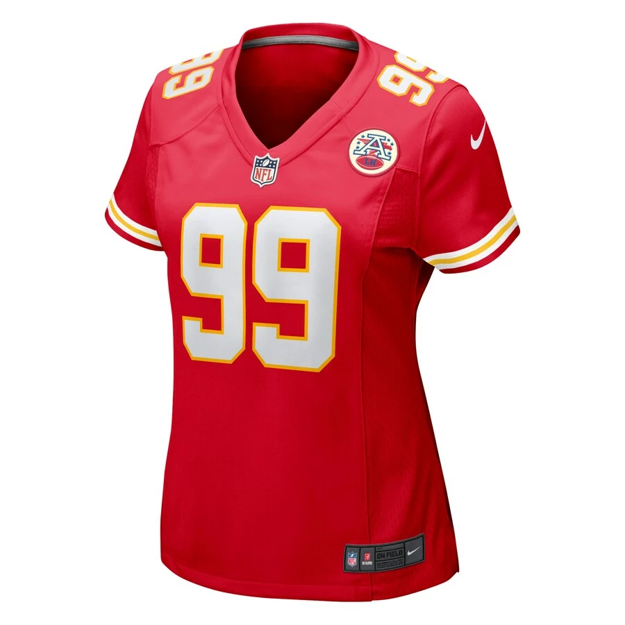 Women's Kansas City Chiefs Khalen Saunders Nike Red Game Jersey 5 Women's Kansas City Chiefs Khalen Saunders Nike Red Game Jersey – Bild 3