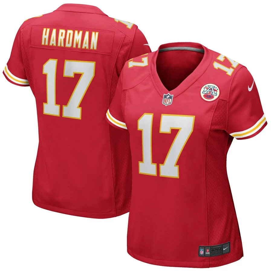 Women's Nike Mecole Hardman Red Kansas City Chiefs Game Jersey 3 Women's Nike Mecole Hardman Red Kansas City Chiefs Game Jersey