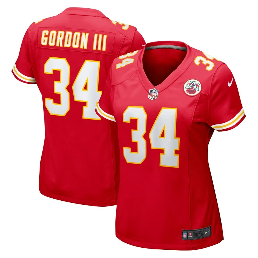 Women's Kansas City Chiefs Melvin Gordon III Nike Red Home Game Player Jersey 3 Women's Kansas City Chiefs Melvin Gordon III Nike Red Home Game Player Jersey