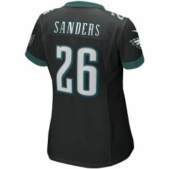 Women's Philadelphia Eagles Miles Sanders Nike Black Game Jersey -NFL fanshirt Shop womens nike miles sanders black philadelphia eagles game jersey pi4020000 altimages ff 4020259 ace79826ecbac53bbc14alt3 full